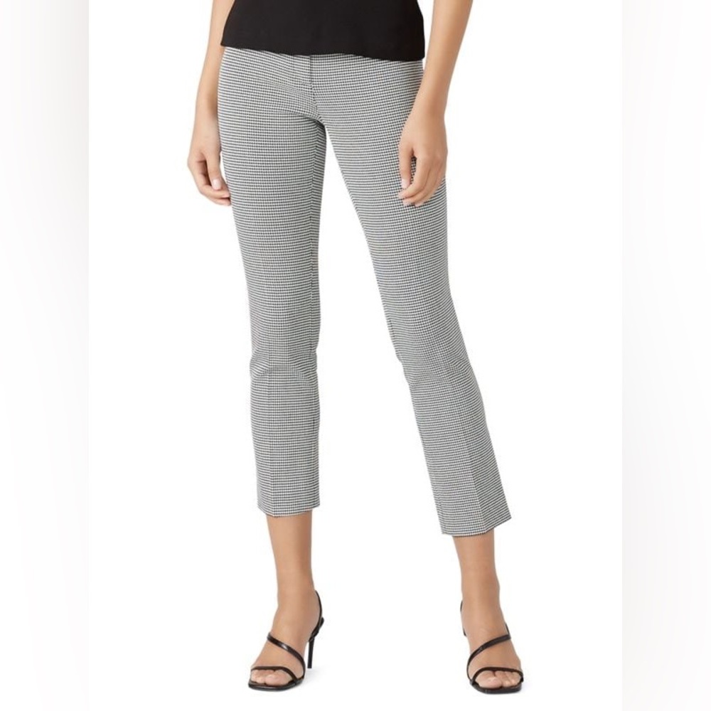 Theory Classic Skinny Pant Stretch Viscose Houndstooth 4